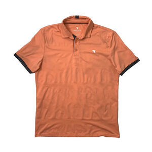 Macade Polo Shirt Men L Large Peach Golf Concept Moisture Wick Performance *READ